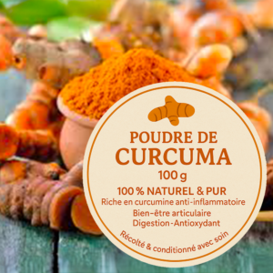 Poudre de curcuma Bio - 100 g